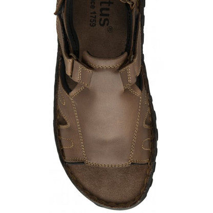  Tan Leather Archie Open-Toe Sandals | Lotus 