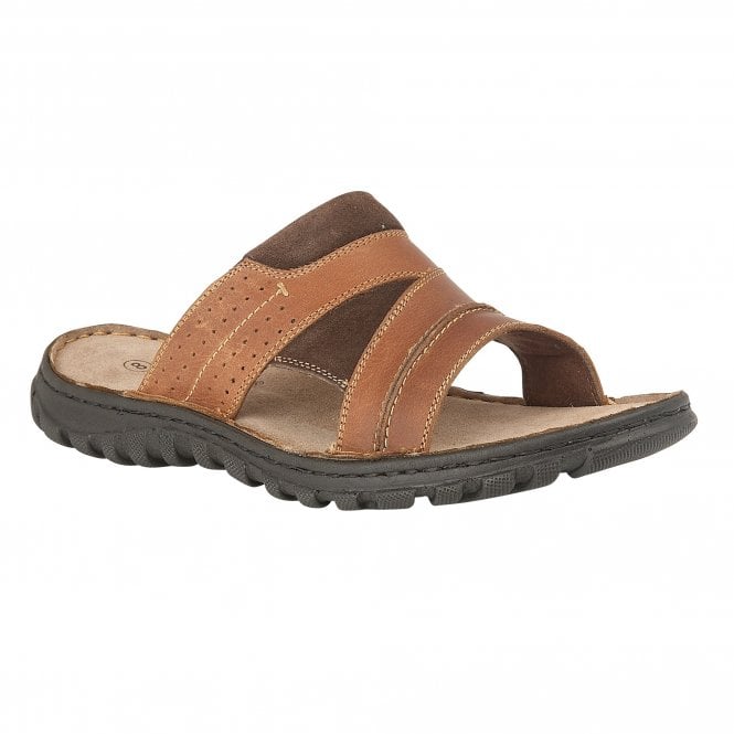  Tan Leather Cole Mule Sandals | Lotus 