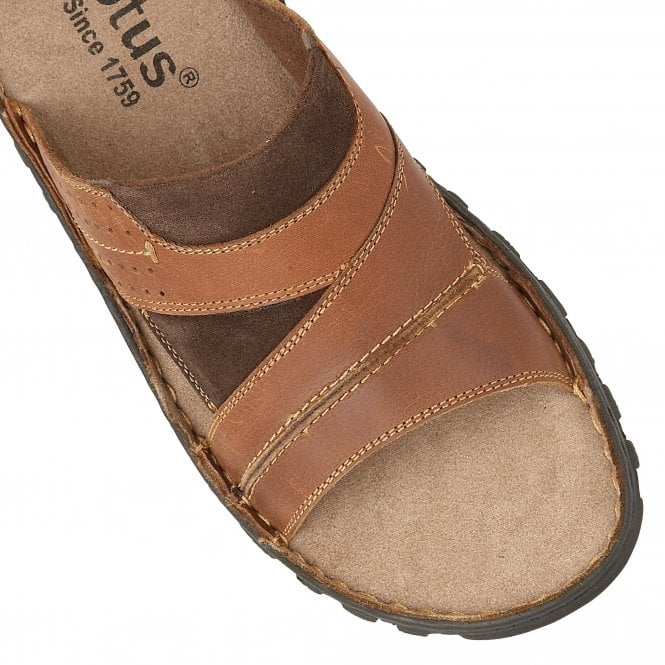  Tan Leather Cole Mule Sandals | Lotus 