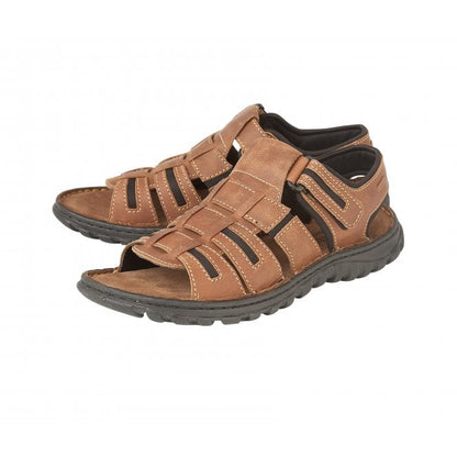  Tan Leather Dylan Open-Toe Sandals | Lotus 