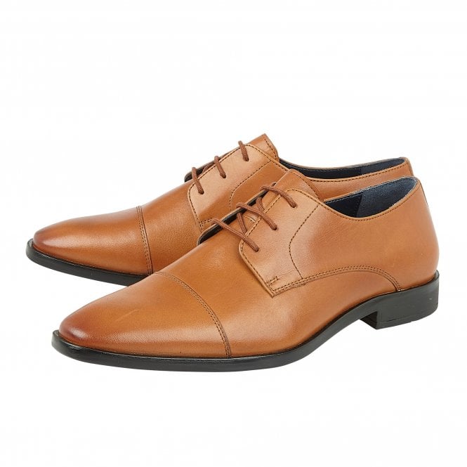  Tan Leather Euston Lace-Up Derby Shoes | Lotus