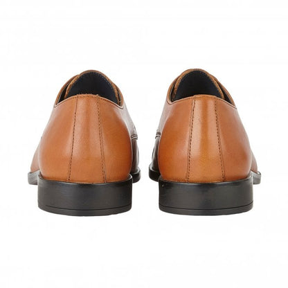  Tan Leather Euston Lace-Up Derby Shoes | Lotus
