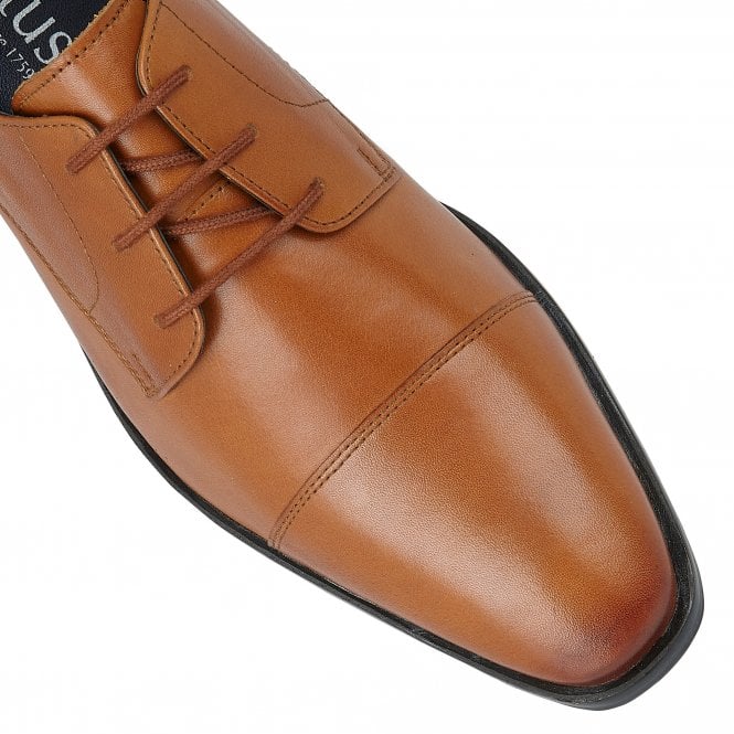 Tan Leather Euston Lace-Up Derby Shoes | Lotus