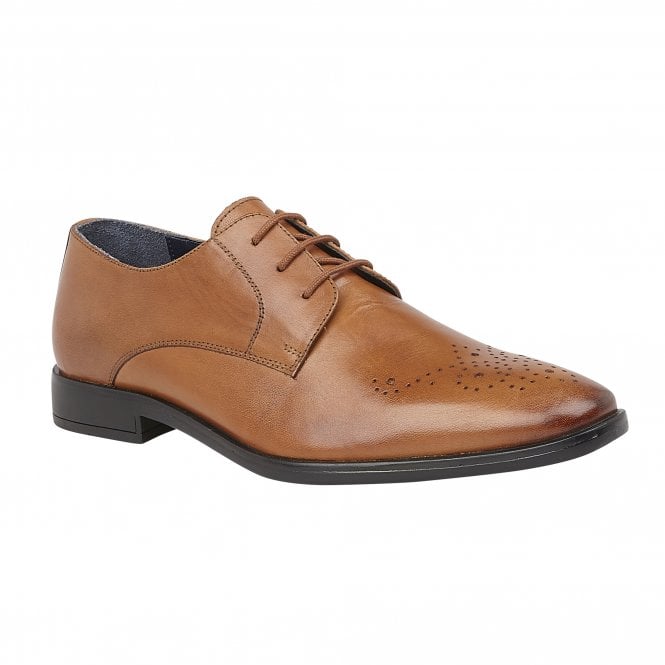  Tan Leather Ivan Lace-Up Derby Shoes | Lotus