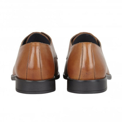  Tan Leather Ivan Lace-Up Derby Shoes | Lotus