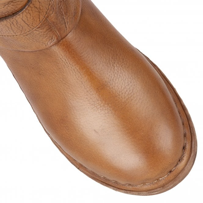  Tan Leather Jolanda Mid-Calf Boots | Lotus 