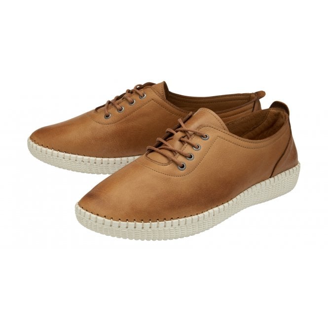  Tan Leather Juliana Lace-Up Shoes | Lotus