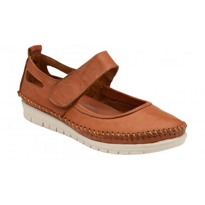  Tan Leather Keryn Flat Shoes | Lotus
