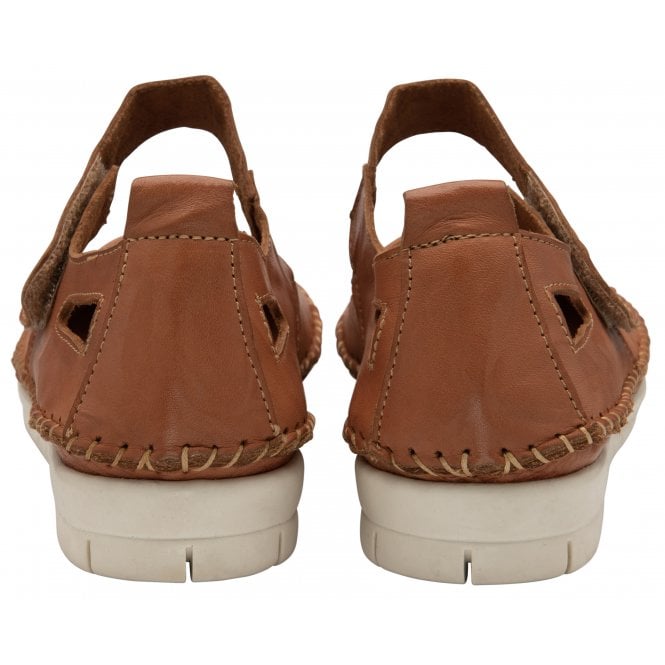  Tan Leather Keryn Flat Shoes | Lotus