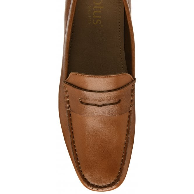  Tan Leather Marcel Loafers | Lotus