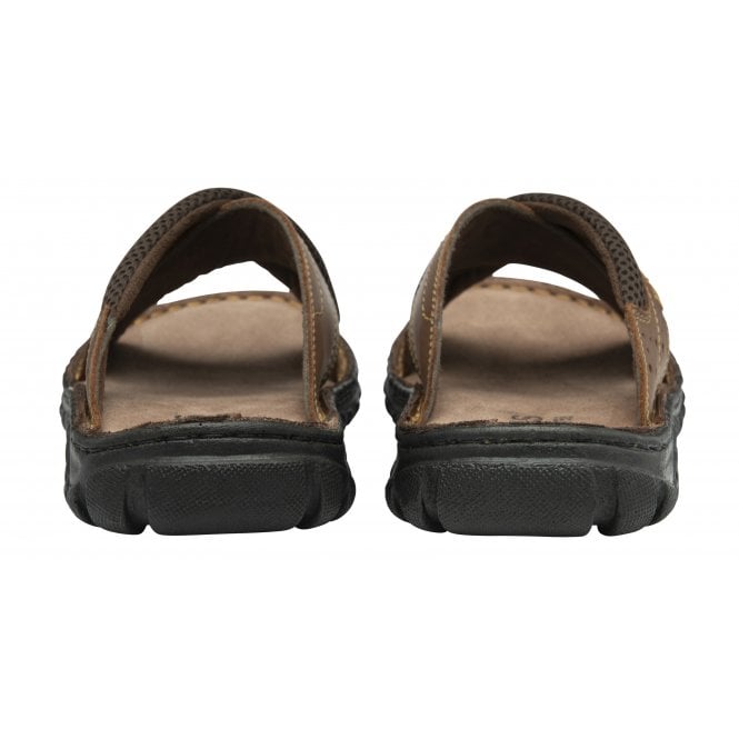  Tan Leather Mikey Mule Sandals | Lotus 