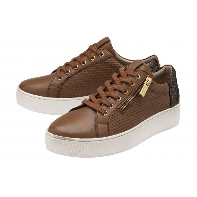 Tan Leather Stroud Casual Trainers | Stressless By Lotus