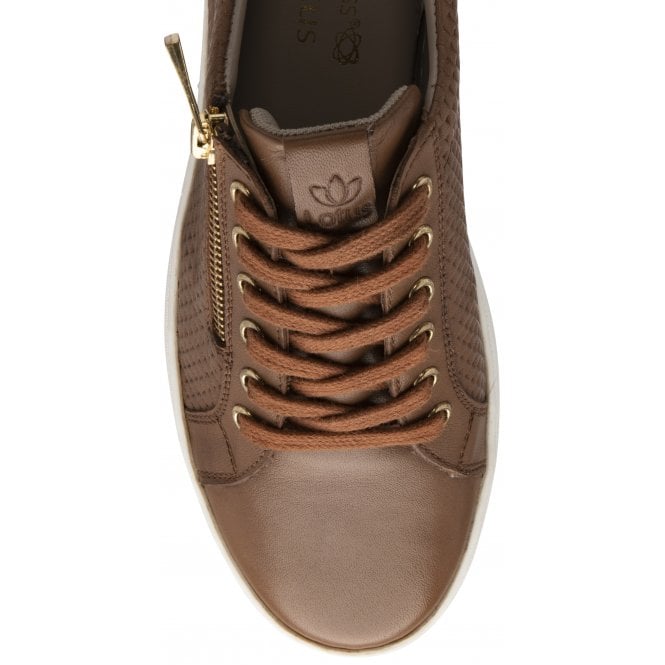  Tan Leather Stroud Casual Trainers | Stressless By Lotus