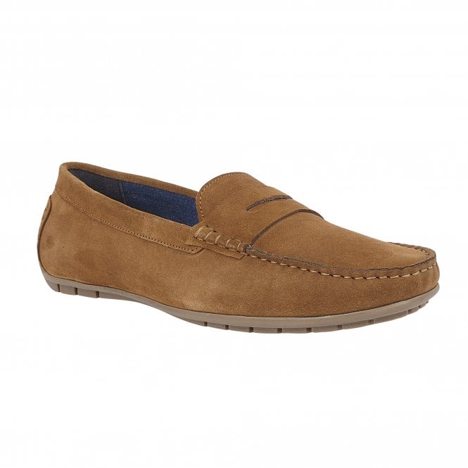  Tan Suede Addison Loafers | Lotus
