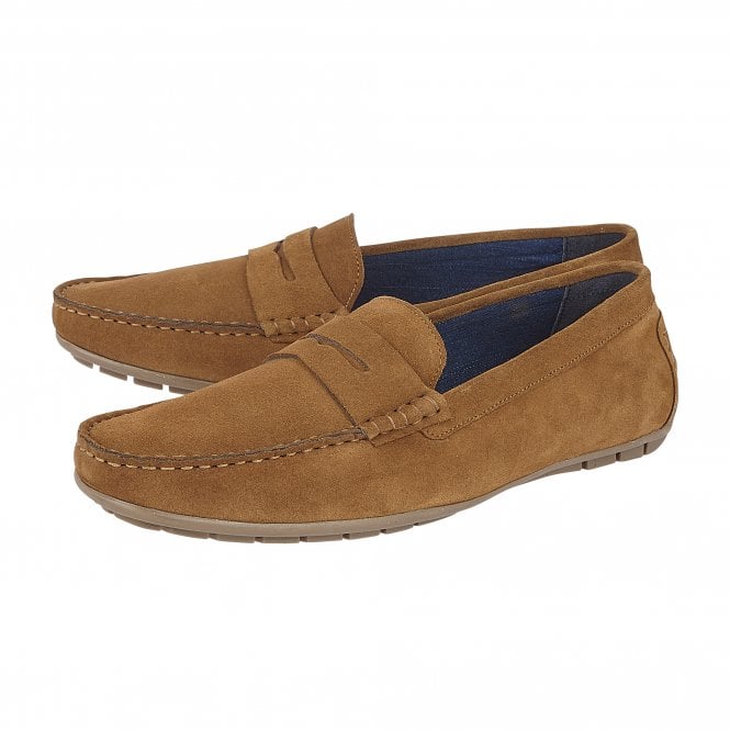  Tan Suede Addison Loafers | Lotus