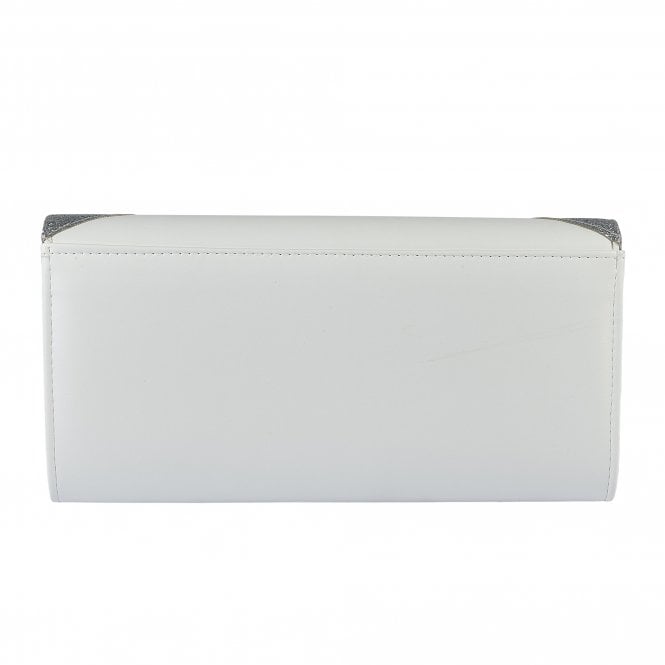  White & Silver Glitz Fidda Clutch Bag | Lotus 