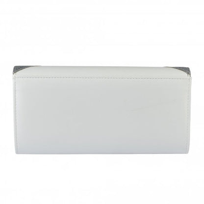  White & Silver Glitz Fidda Clutch Bag | Lotus 