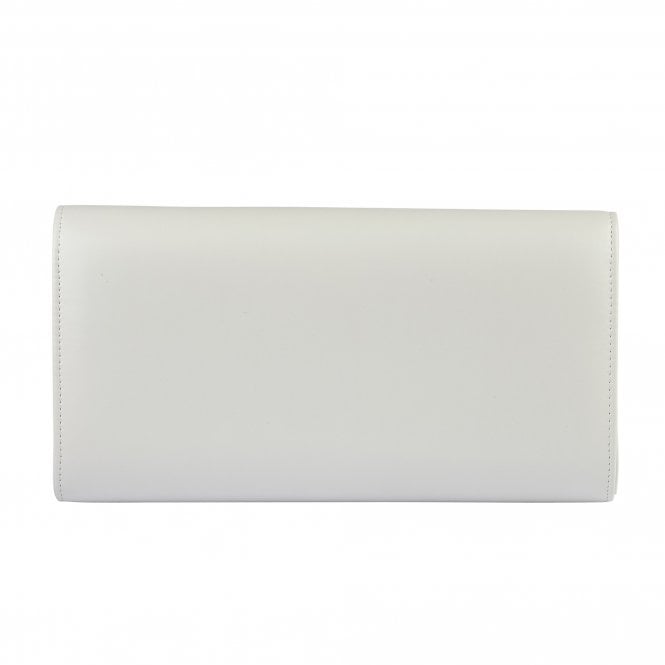  White Smooth Sommerton Clutch Bag | Lotus