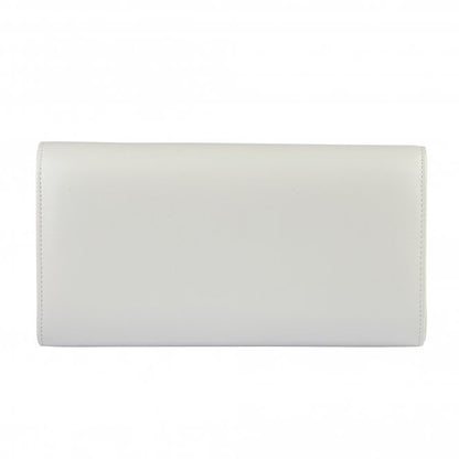  White Smooth Sommerton Clutch Bag | Lotus