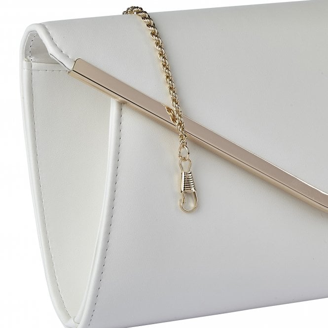  White Smooth Sommerton Clutch Bag | Lotus