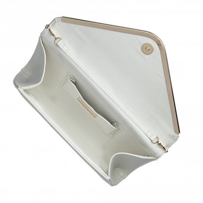  White Smooth Sommerton Clutch Bag | Lotus