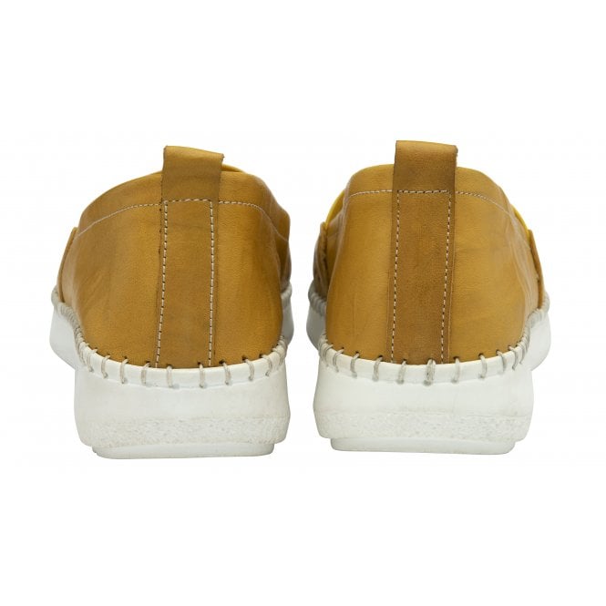  Yellow Leather Francesca Slip-On Shoes | Lotus