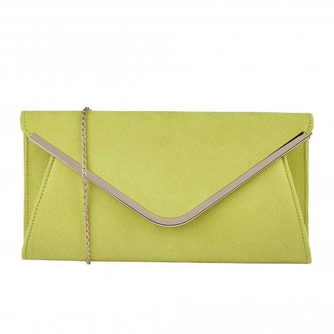  Yellow Microfibre Sommerton Clutch Bag | Lotus