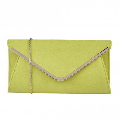  Yellow Microfibre Sommerton Clutch Bag | Lotus