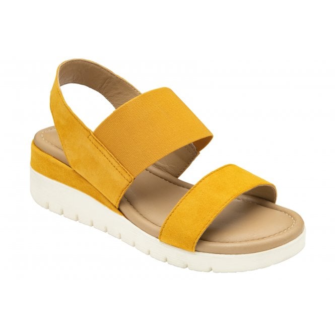  Yellow Suede Cecilla Open-Toe Sandals | Lotus
